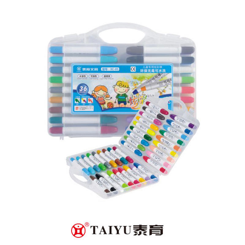 学生用蜡笔36色PP盒装全彩可定制彩色蜡笔-XC 05